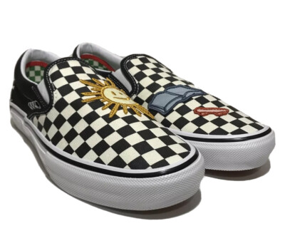 Vans Slip On SkatIstan Mens Size Skateboarding Casual Black