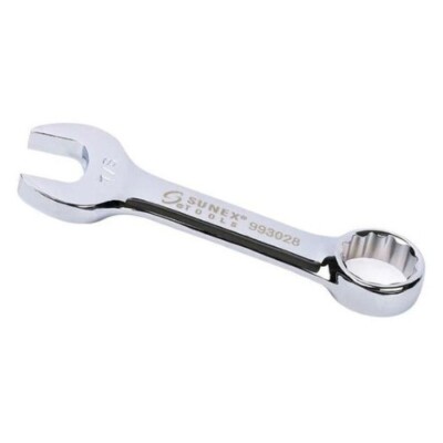Sunex 993028 7/8-Inch Stubby Combination Wrench, Fully Polished