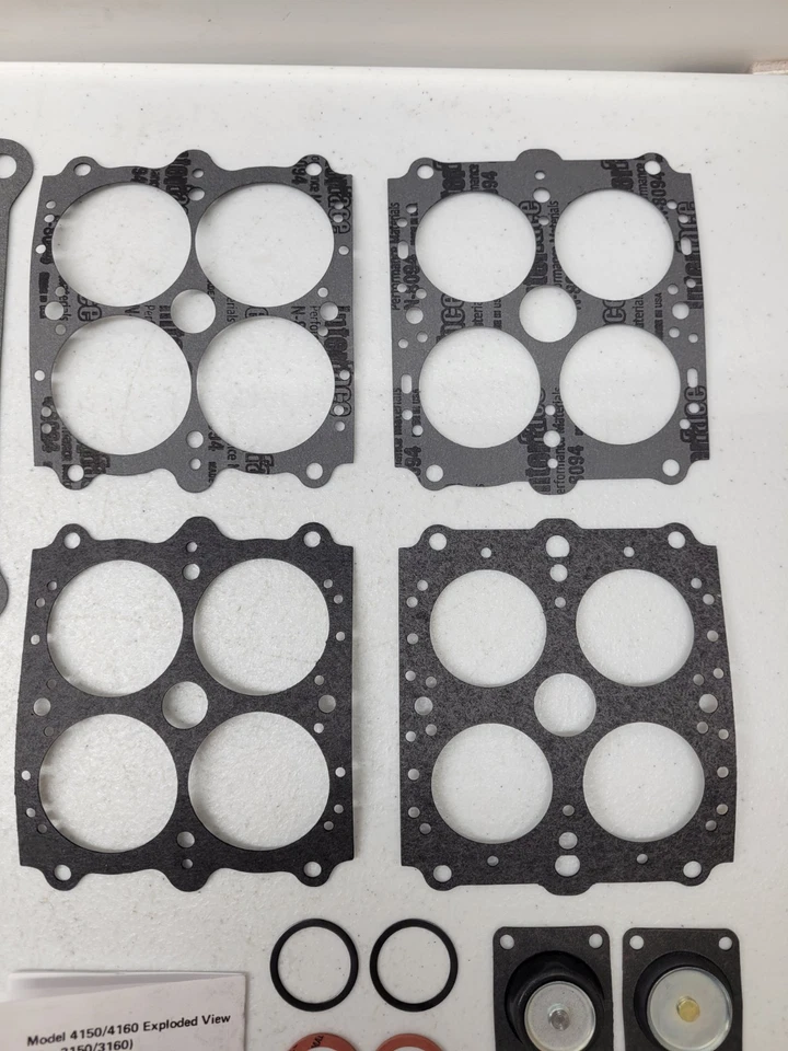 AED Holley 4150 Kit de Reconstrucción Doble Bomba Carbohidratos NUEVO Foto 3 de 4
