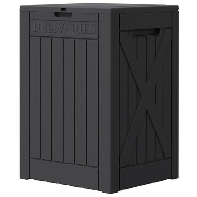 52 Gallon Large Outdoor Package Delivery Box for Porch, Lockable Secure Doubl...