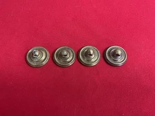 ANTIQUE BRASS CABINET CUPBOARD SET OF 4 ROSETTE