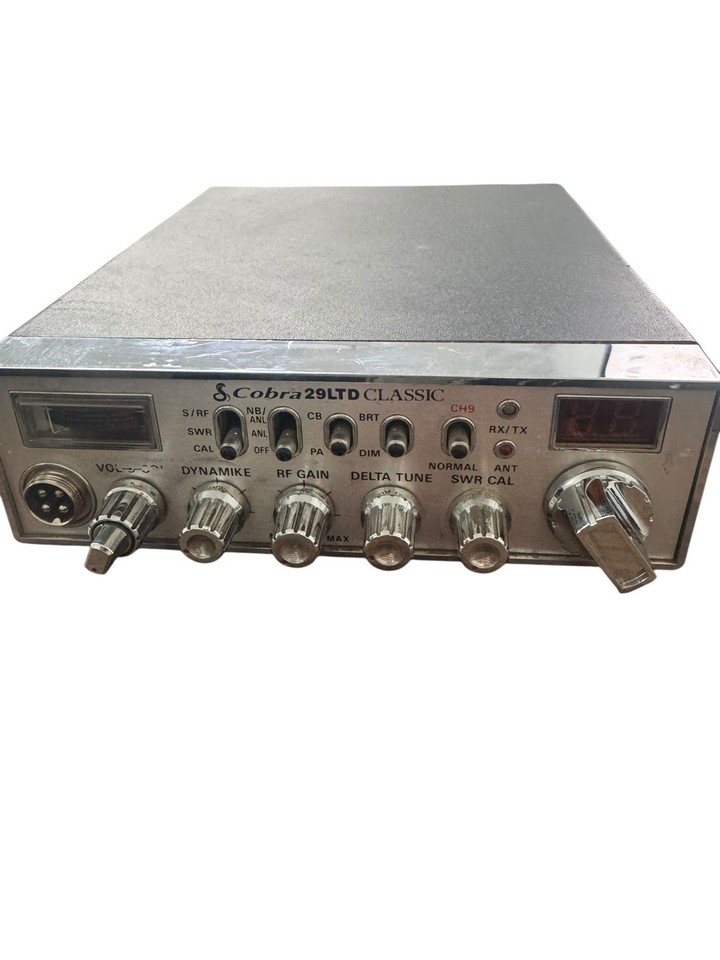 Cobra 29 LTD Classic AM/FM CB Radio 40-Channel w/ Mic Mount Good Condi ...