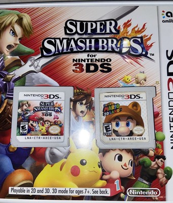 Super Mario 3D Land (loose) + Super Smash Bros 3D (CIB)
