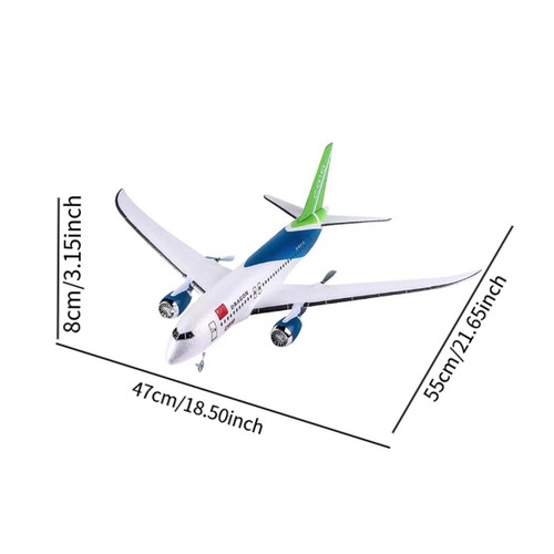 Aereo ad ala fissa 2,4 g Modello di aereo in schiuma RC giocattolo facile da - Foto 6 di 6