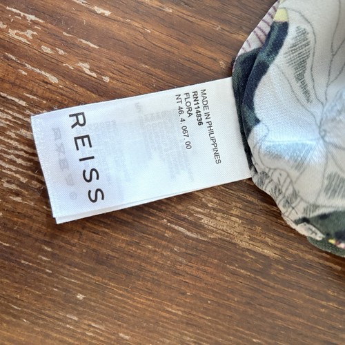 Reiss Flora Floral Shirt Long Sleeve High Neck Blouse Flower Print Boho - Picture 6 of 19