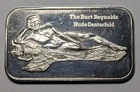 Vintage 1 oz .999 Fine Silver Art Bar ~ 1973 Burt Reynolds Nude Centerfold