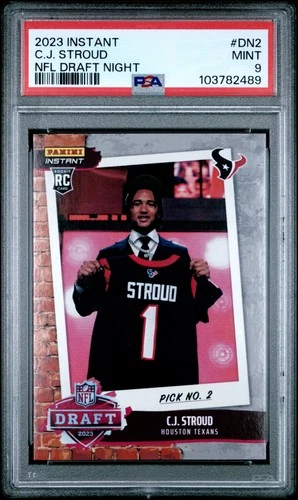 2023 PANINI INSTANT NFL DRAFT NIGHT #DN2 C.J. STROUD ROOKIE RC PSA 9