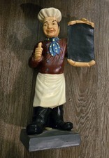 Chef statue figurine With Chalkboard 7  Tall Great for kitchen decoration