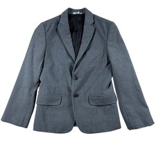Calvin Klein Boys Gray Two Button Suit Jacket Blazer Size 8 KBJ0045
