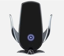 15W Wireless Car Charger Mount   Fast Charging Auto-Clamping Phone Holder