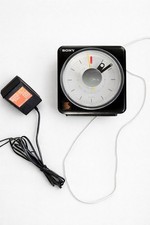 Sony IAF-A10L Radiowecker Würfel Schwarz 80'er Jahre Vintage Sammler Selten Rar