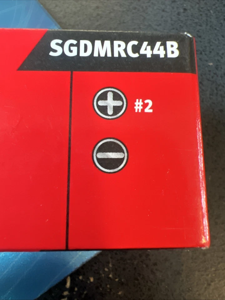 Destornillador de trinquete a presión rojo SGDMRC44B MANGO SUAVE CAJA NUEVA 🔥2 bits Foto 3 de 3