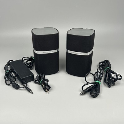 B&W Bowers & Wilkins MM-1 Powered Desktop Speakers Pair - Tested & Working