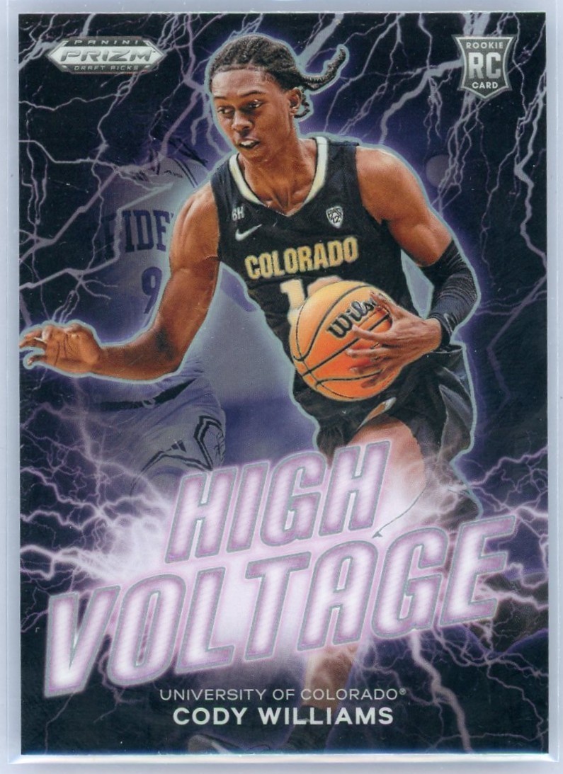 2024 Panini Prizm Draft Picks Cody Williams High Voltage Rookie SSP Case Hit RC