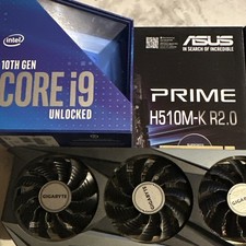 ASUS PRIME H510MDDR4+Intel i9-10900K +Gigabyt...