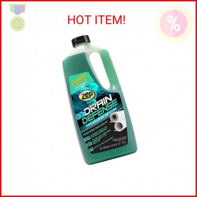 Zep Drain Defense Pipe Build-Up Remover - 64 Ounces - ZLDC648 - Professional Str
