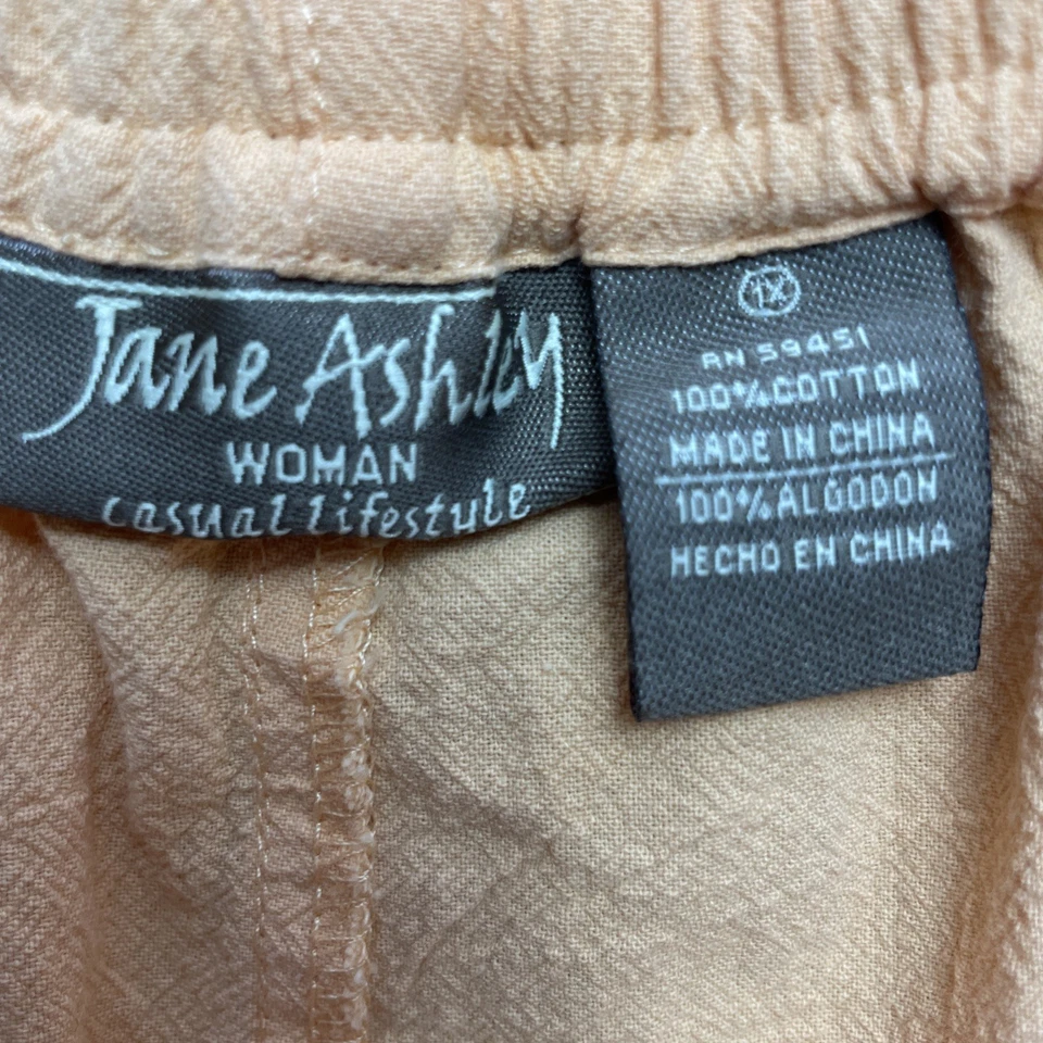 Jane Ashley Mujer 2 Piezas Conjunto Mujer 1X Cantaloupe Lentejuelas Bordado Top Pantalones Foto 3 de 4