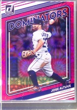 2022 Donruss Jose Altuve #D-7 Astros Dominators Pink Fireworks