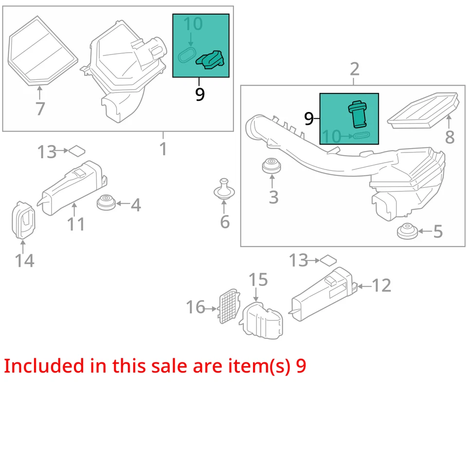 2015 BMW 335i Mass Air Flow Meter Sensor MAF OEM 75K Miles - LKQ421038460 - Image 4 of 4