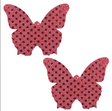 1 Pair Butterfly Glitter Rave Breast Boob Nipple Cover Sticker Pasties