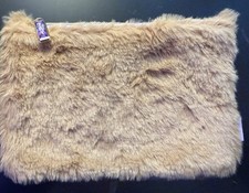 Ipsy Glam Bag November 2025 Makeup Cosmetic Faux Fur Zip W/purple Charm/inside