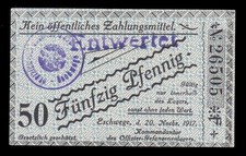 i-010481 Germany 50 Pfennig 1917. POW Camp Eschwege UNC