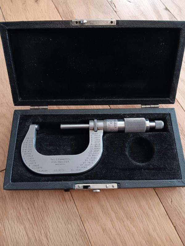 Starrett Micrometer Special No. 1213 Micrometer In Case