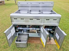 Frymaster Triple Fryer Model#: FPGL330CA, Natural Gas, Filtration, Xtra Clean