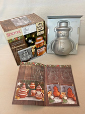 3D Backform Städter Weihnachtsmann Schneemann Tannenbaum Metall MotivbackformNEU