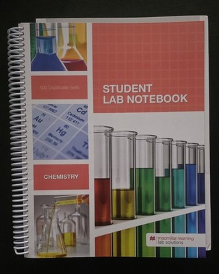 Hayden-McNeil Student Lab Notebook Chemistry 100 Duplicate Sets Spiral Bound