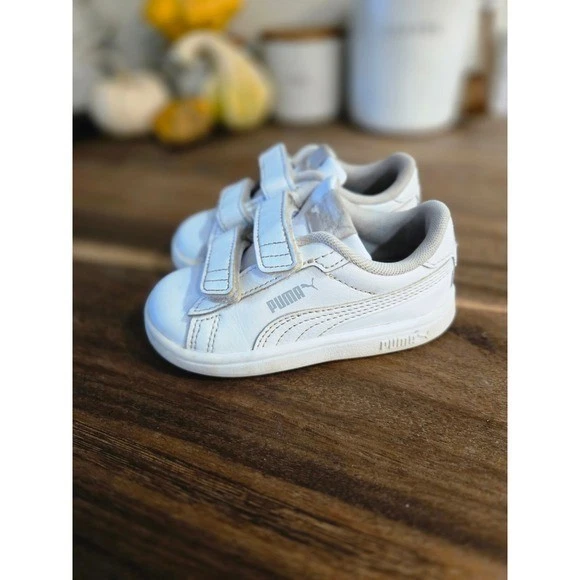 Puma Kids White Sneakers Toddler Size 6C - Image 3 of 4