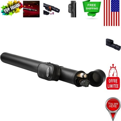Compact Leatherette Cue Case with Storage Pocket: Ultimate Player s Companion