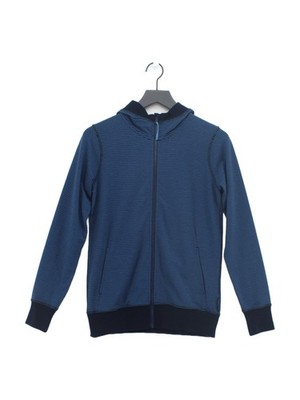 Kathmandu Damen Hoodie UK 8 blau Polyester mit Baumwolle, Elasthan Full Zip