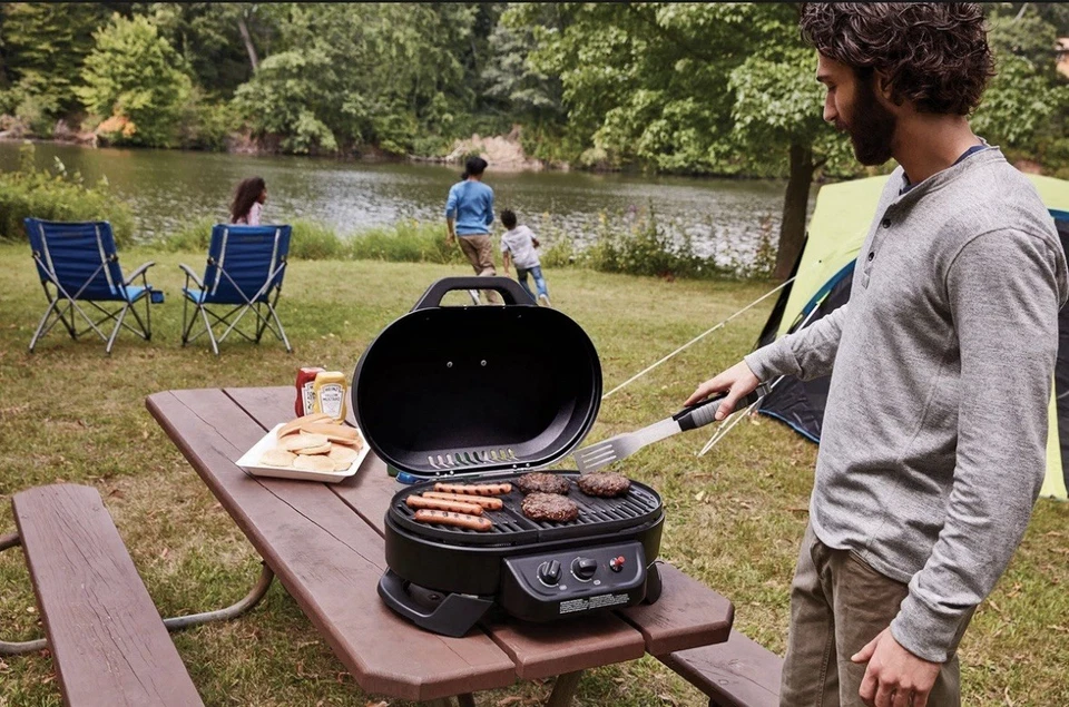 Parrilla de mesa portátil Coleman RoadTrip 225, parrilla de gas de 2 quemadores con incomparable Foto 4 de 4