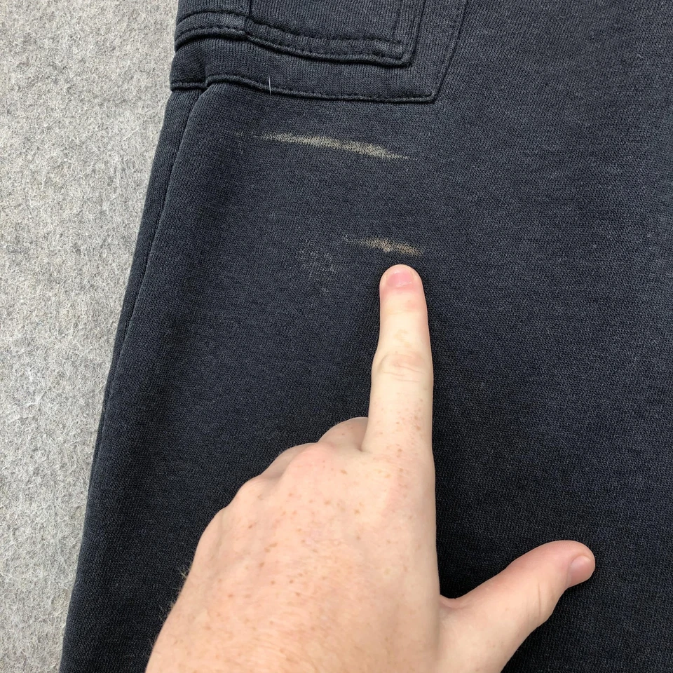 Pantalones deportivos AND1 Cargo para hombre XL negros polar bolsillos Y2K Foto 4 de 4