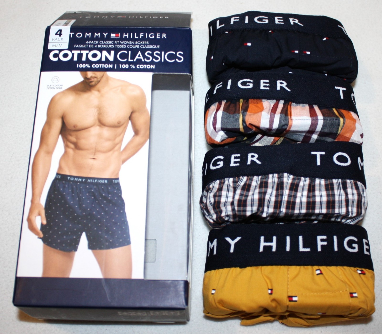 4 Tommy Hilfiger Woven Boxers Cotton  Men's M L  XL Underwear Classic Fit $49.50 thumbnail 12