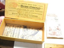 South Bend EMPTY box fer old wood fishing lure
