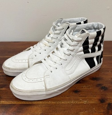 Vans Old Skool High Top Skater Shoes Mens 12 Big Letter Spell Out Off The Wall