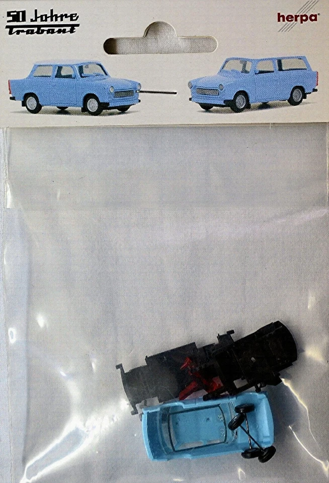 Trabant 601 S Limousine Modello Kit 50 Anni Trabant 1:87 Herpa Kit 363723 - Immagine 2 di 2