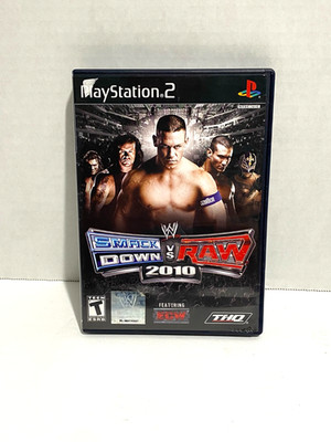WWE Smackdown vs. RAW 2010 PS2 PlayStation 2 Artwork & Manual Only NO Game Disc