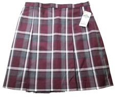 Schoolbelles Plaid Pleated School Girl Mini Skirt sz 16 36" Uniform Preppy NWT