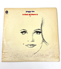 Peggy Lee &ndash; Is That All There Is? LP Vinyl Capitol Records Water-Damaged Cover