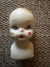 Small Vintage Bisque Ceramic Dolls Head Only