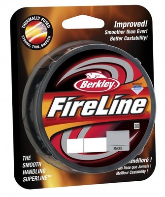 (0,13 /1m) Berkley Fireline smoke 250 Meter - Angelschnur - 0,39 mm - Restposten