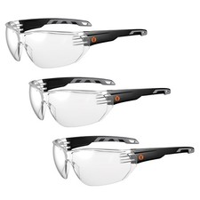 Ergodyne Skullerz VALI Frameless Safety Glasses, Lightweight, Anti Fog Smoke Len