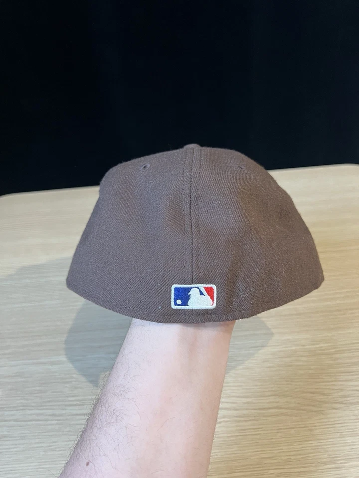 NEW ERA x Fear of God Essential 59Fifty Fitted Brown Size 7 3/4 Wool Cap Hat - Image 2 of 4