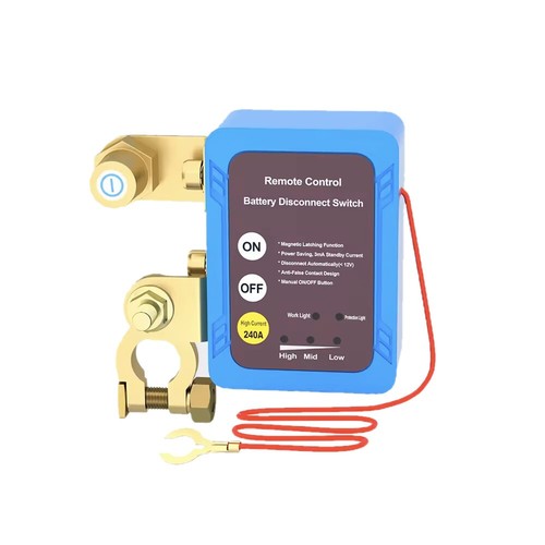 12V 240A Remote Battery Disconnect Switch Battery Kill Switch for Auto RV ATV 2x - Picture 4 of 11
