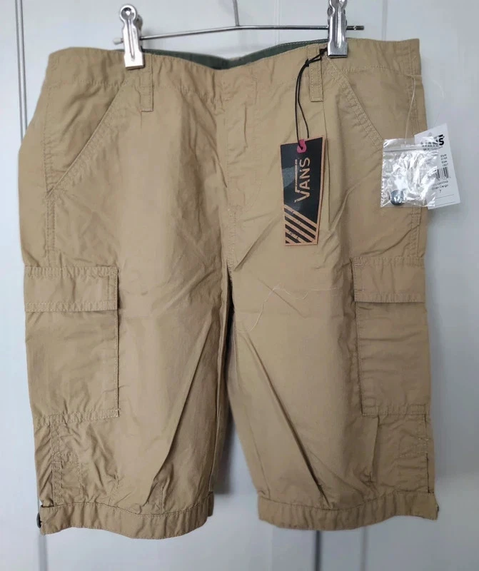 femme randonnée short cargo Van's beige moutarde 38 40 M NEUF - Photo 4/4