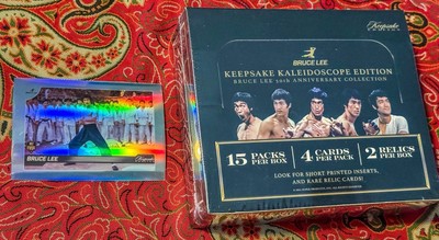 Keepsake 2024 BRUCE LEE 50th Anniversary Kaleidoscope Box + 1 Free Holo Card!  