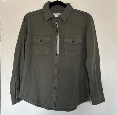 Outerknown Chroma Blanket Shirt Women's XS Off Duty Drab Sustainable Surfer Cozy